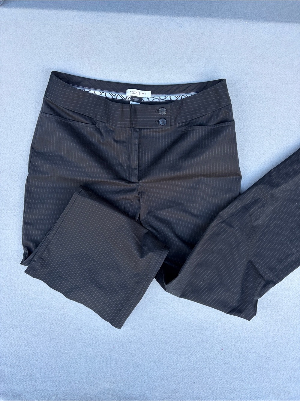 White House Black Market Black Pinstripe Dress Pants